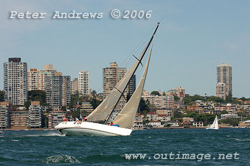 Richard Cawse's Vanguard seen here on Sydney Harbour in 2006 is competing in the PHS Racer / Cruiser - Short Ocean Passage Course of the Sydney Short Ocean Racing Championships. Photo copyright Peter Andrews.