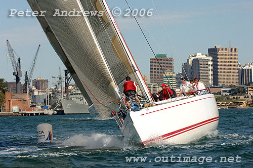 Leslie Green's Ginger during the BMW Winter Series on Sydney Harbour in 2006. Photo copyright Peter Andrews.