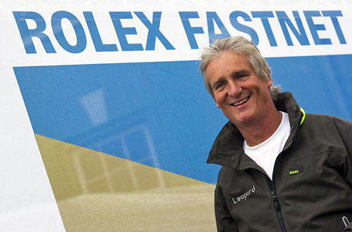 Mike Slade, owner of ICAP Leopard, won line honours in the Rolex Fastnet Race 2009. Photo copyright Rolex - Carlo Borlenghi.