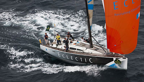 Koen Lockefeer's Dehler 44 Eclecic, approaching Scilly Island during the Rolex Fastnet Race 2009. Photo copyright Rolex - Carlo Borlenghi.