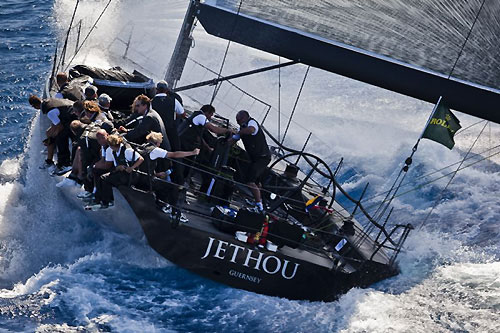 Peter Ogden's Jethou (GBR), during the Maxi Yacht Rolex Cup 2009. Photo copyright Rolex - Carlo Borlenghi.