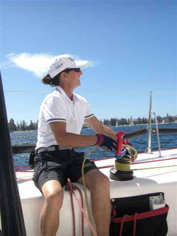 Sally Gordon, experienced yachtswomen who had sailed 15 Hobarts. Photo copyright the Gordon Family Archive.
