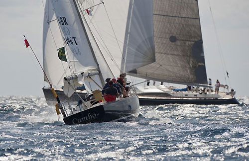 Michael Clough's Hunter Mystery 35 Cambo III, during the 15 nautical-mile warm-up race, ahead of the Rolex Middle Sea Race 2009. Photo copyright Rolex / Kurt Arrigo.