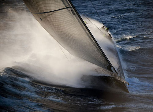 Danilo Salsi's Swan 90 DSK Pioneer Investments surfing the swell during the Rolex Middle Sea Race 2009. Photo copyright Rolex / Kurt Arrigo.