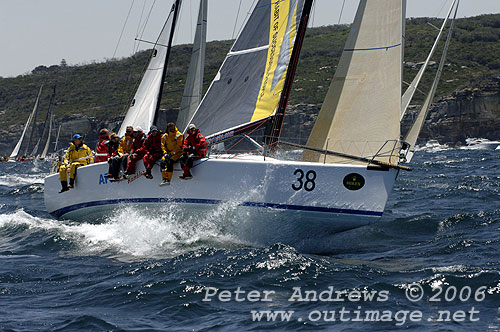 Ed Psaltis and Bob Thomas will have an eye on an overall another win with their modified Farr 40, AFR Midnight Rambler. Photo copyright Peter Andrews, Outimage.