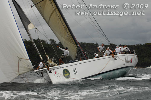Peter Millard and John Honan’s 30m Maxi Lahana will be one of the competitors in the Audi Sydney Offshore Newcastle Yacht Race 2010. Photo copyright Peter Andrews.
