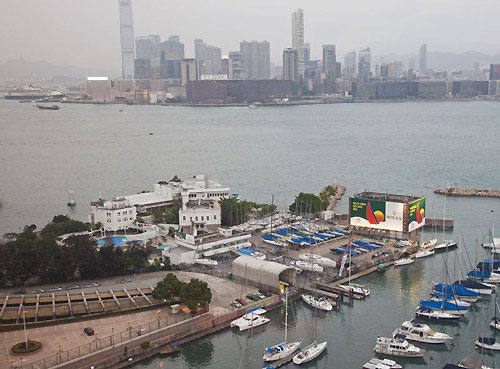 The Royal Hong Kong Yacht Club prepares for the Rolex China Sea Race. Photo copyright Daniel Forster, Rolex.