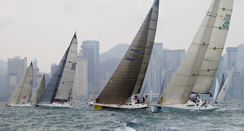 Start of the 2010 Rolex China Sea Race in Victoria Harbour. Photo copyright Daniel Forster, Rolex.