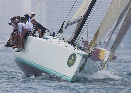 Geoff Hill's TP52 Strewth after the start of the Rolex China Sea Race 2010. Photo copyright Daniel Forster, Rolex.