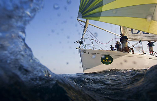 Y K Szeto's Beneteau First 44.7 Cloud, arrives in Subic Bay at the end of the Rolex China Sea Race 2010. Photo copyright Daniel Forster, Rolex.