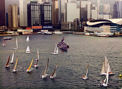 IRC Racing Division start of the 2008 Rolex China Sea Race on Victoria Harbour. Photo copyright Rolex, Carlo Borlenghi.