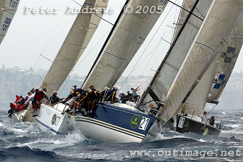 Jim Richardson’s Barking Mad (USA) during the Farr 40 World Championships in Sydney Australia, back in 2005. Photo copyright Peter Andrews, Outimage.
