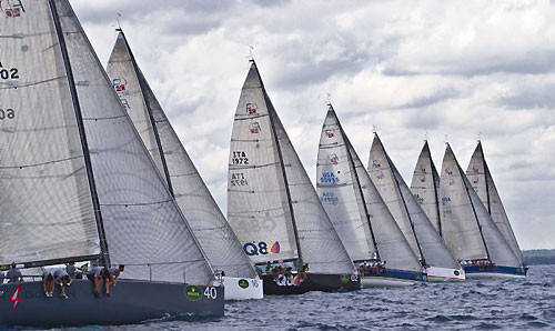 The start of on day 3 of the Rolex Farr 40 Worlds 2010 in Casa de Campo. Photo copyright Daniel Forster, Rolex.