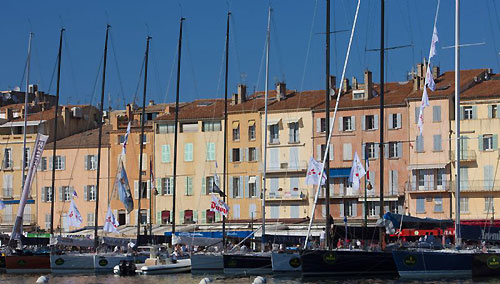 Dock Side ambiance in St Tropez harbour in 2009. Photo copyright Rolex and Carlo Borlenghi.