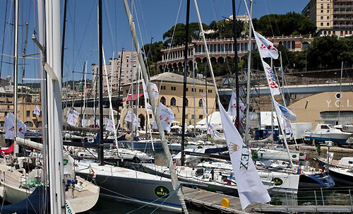 Yacht Club Italiano boat arrivals, during the Giraglia Rolex Cup 2009. Photo copyright Rolex and Carlo Borlenghi.