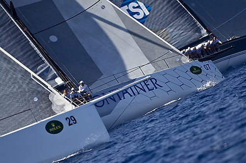 Udo Schutz’s German Container at the start of the Mini Maxi class, during the Maxi Yacht Rolex Cup 2010. Photo copyright Rolex and Carlo Borlenghi.