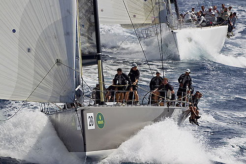 Zennström’s Rán (GBR), during the Maxi Yacht Rolex Cup 2010. Photo copyright Rolex and Carlo Borlenghi.