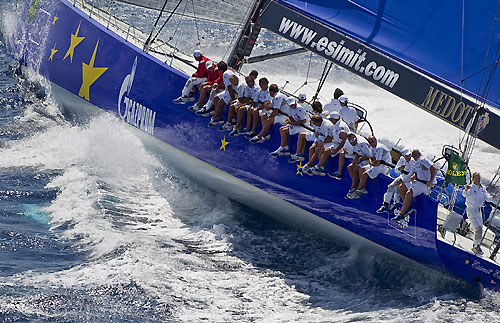 Igor Simcic’s Esimit Europa 2 (SLO), during the Maxi Yacht Rolex Cup 2010. Photo copyright Rolex and Carlo Borlenghi.