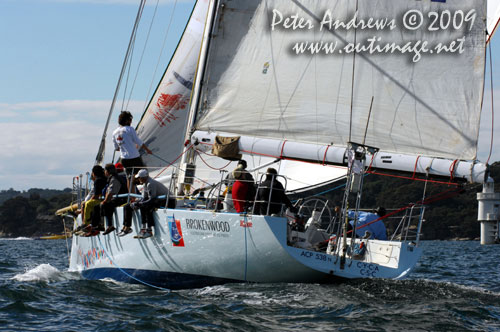David Pescud’s Lyons 52 Kayle, during the Winter Series on Sydney Harbour in 2009. Photo Copyright Peter Andrews.