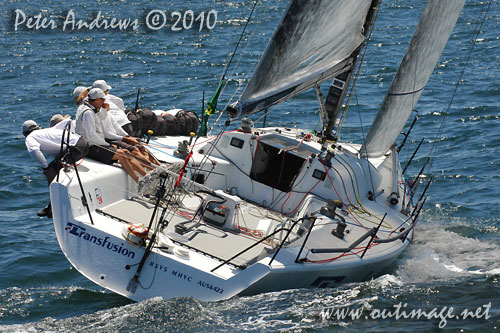 Guido Belgiorno-Nettis’ Transfusion, during the Rolex Trophy One Design Series, Sydney Australia. Photo copyright Peter Andrews, Outimage Australia.