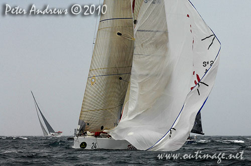 Nicholas Bartels’ Cookson 50 Terra Firma, during the 2010 Rolex Trophy Rating Series offshore Sydney Australia. Photo copyright Peter Andrews, Outimage Australia.