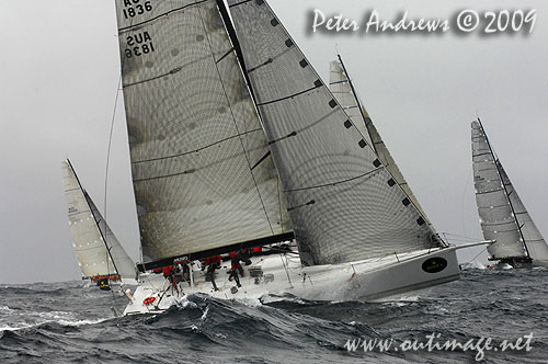 Just after the start of a windward leeward race during the Rolex Trophy Ratings Series 2009. Photo copyright Peter Andrews, Outimage Australia.