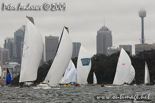 Activity on Sydney Harbour before the start od the Rolex Sydney Hobart 2009. Photo copyright Peter Andrews, Outimage Australia.