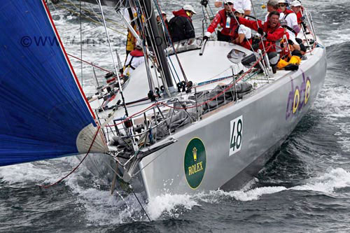 Rick Christian's Steinman Modified 66 The Stick, offshore Sydney after the start of the Rolex Sydney Hobart 2010. Photo copyright Howard Wright, IMAGE Professional Photography.