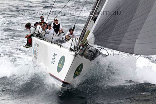 Alan Brierty's Reichel Pugh 62 Limit, offshore Sydney after the start of the Rolex Sydney Hobart 2010. Photo copyright Howard Wright, IMAGE Professional Photography.