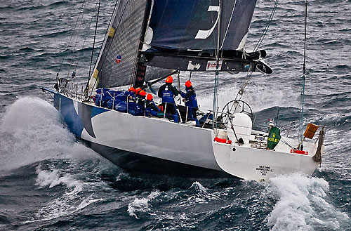 Grant Wharington's Wild Thing, offshore during the Rolex Sydney Hobart 2010. Photo copyright Rolex and Carlo Borlenghi.
