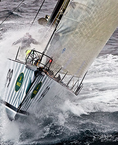 Sean Langman's Investec Loyal, offshore during the Rolex Sydney Hobart 2010. Photo copyright Rolex and Carlo Borlenghi.
