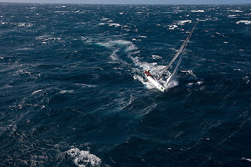 Chris Bull's Cookson 50 Jazz, off the New South Wales south coast during the Rolex Sydney Hobart Yacht Race 2010. Photo copyright Rolex and Carlo Borlenghi.