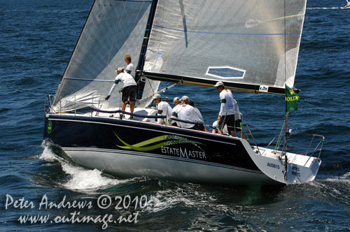 Martin and Lisa Hill’s Estate Master, during the Rolex Trophy One Design Series 2010, offshore Sydney Australia. Photo copyright Peter Andrews, Outimage Australia.