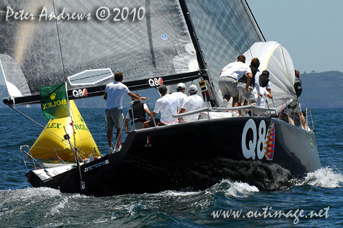 Defending champions Massimo Mezzaroma’s Nerone, during the Rolex Trophy One Design Series 2010, offshore Sydney Australia. Photo copyright Peter Andrews, Outimage Australia.
