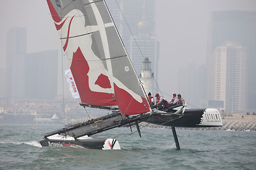 Artemis Racing, during the Extreme Sailing Series 2011, Qingdao, China. Photo copyright Lloyd Images.
