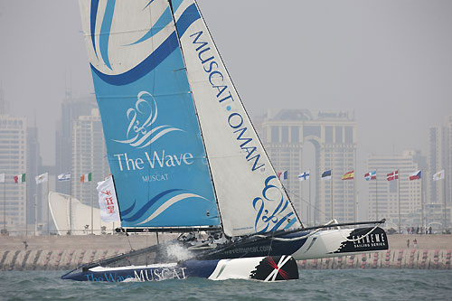 The Wave, Muscat, during the Extreme Sailing Series 2011, Qingdao, China. Photo copyright Lloyd Images.