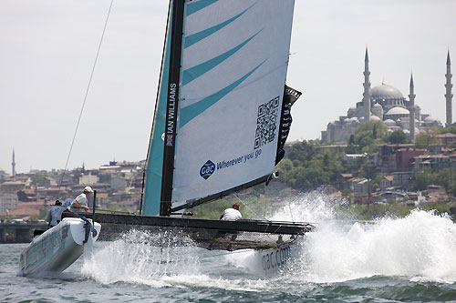 Team GAC Pindar in action on day 1 of Act 3, during the Extreme Sailing Series 2011, Istanbul, Turkey. Photo copyright Lloyd Images.