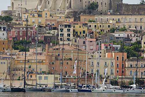 Dockside in Gaeta, during the Rolex Capri Sailing Week and Rolex Volcano Race, Capri, Italy. Photo copyright Rolex and Carlo Borlenghi.