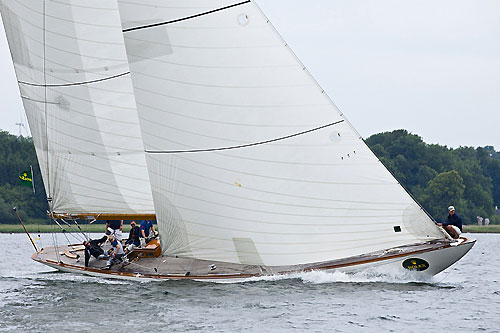 Andreas Wehner's 12mR Evaine (1936, K 2) from Kiefersfelden, Germany, during the 2011 Rolex Baltic Week. Photo copyright Rolex and Daniel Forster.
