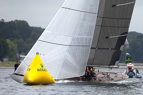 Timo Saalasti's 8mR Sagitta (1912, FIN 2) from Espoo, Finland, during the 2011 Rolex Baltic Week. Photo copyright Rolex and Daniel Forster.