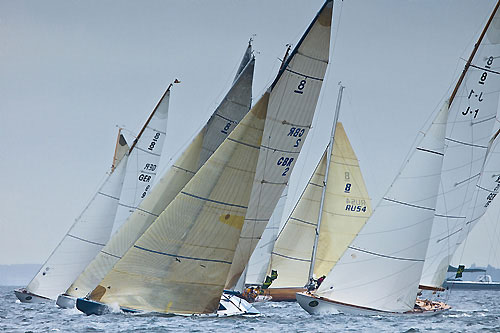 The 8mR start of race 5, during the 2011 Rolex Baltic Week. Photo copyright Rolex and Daniel Forster.