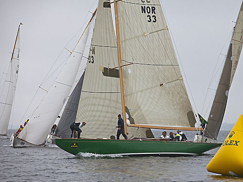 HM King Harald V of Norway's 8mR Sira (NOR 33, 1938) from Oslo, Norway was second in the Sira Cup, during the 2011 Rolex Baltic Week. Photo copyright Rolex and Daniel Forster.