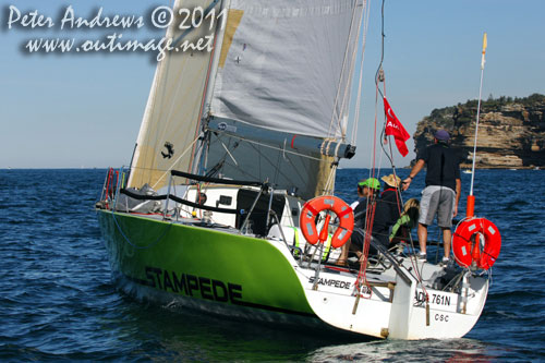 Corinne Feldmann and Rob Francis' modified Inglis 37 Stampede, after the start of the Audi Sydney Gold Coast 2011. Photo copyright Peter Andrews, Outimage Australia.