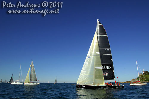 Geoff Lavis' Inglis-Murray 50 UBS Wild Thing, after the start of the Audi Sydney Gold Coast 2011. Photo copyright Peter Andrews, Outimage Australia.