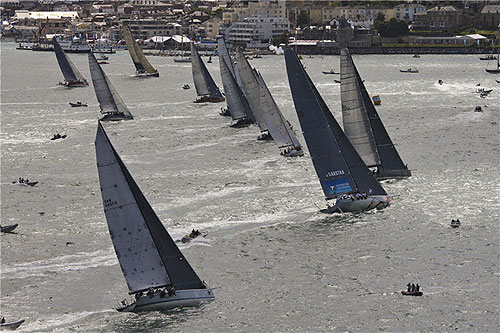 The race start for IRC Z Class, during the Rolex Fastnet Race 2011. Photo copyright Rolex and Carlo Borlenghi.