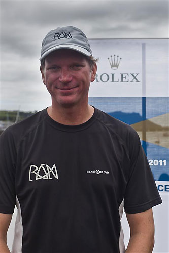 Niklas Zennstrm, owner and helmsman of Rn (GBR), the overall 2011 Rolex Fastnet Race winner. Photo copyright Rolex and Carlo Borlenghi.