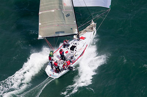 Deneen Demourkas' Farr 30 Groovederci on Day 2, during the Rolex Big Boat Series, San Francisco, California. Photo copyright Rolex and Daniel Forster.