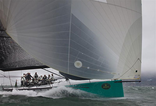 Jim Swartz's TP 52 Vesper from Park City, Utah, leading IRC A after 6 races, during the Rolex Big Boat Series, San Francisco, California. Photo copyright Rolex and Daniel Forster.