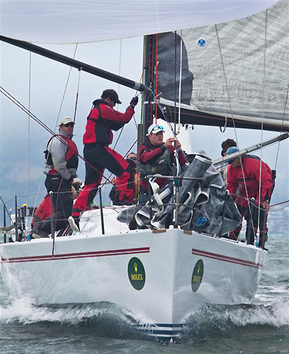 Brad Copper's Tripp 43 TNT from Point Richmond, California, during the Rolex Big Boat Series, San Francisco, California. Photo copyright Rolex and Daniel Forster.