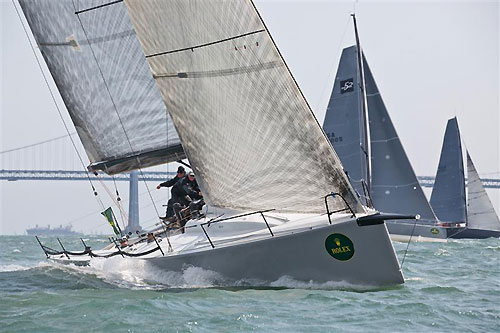 Ashley Wolfes Canadian TP52, Mayhem Sail from Calgary Alberta, during the Rolex Big Boat Series, San Francisco, California. Photo copyright Rolex and Daniel Forster.